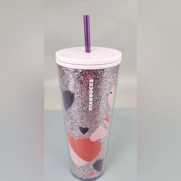 Starbucks | Dining | Starbucks Glitter Hearts Cup Valentines Day 22 Release  New With Tag | Poshmark